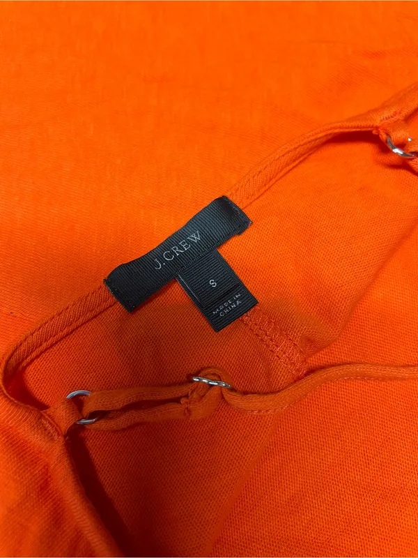 J.Crew Strappy Knit Midi Dress Size Small Orange - Image 8