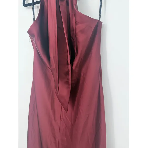 Lovely Twist Halter Maxi Column Dress LB025 Cabernet Womens Size XS - Image 5