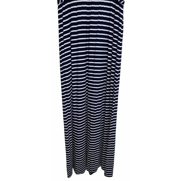 Maeve Blue &‎ White Striped Maxi Dress Women's Size Large - Image 6