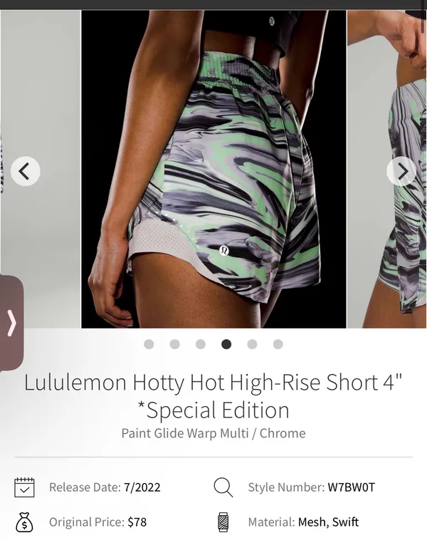 Lululemon Hotty Shorts Special Edition 4"  - Image 3