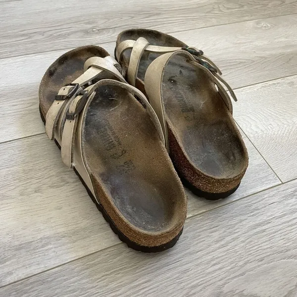 Birkenstock Mayari Strappy Slip On Sandals Beige (size 37) outdoor gorpcore hike - Image 3