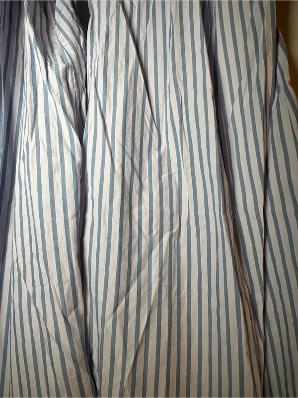 Victorias Secret Blue and White Vertical Stripe‎ Pajama Pants - Image 2
