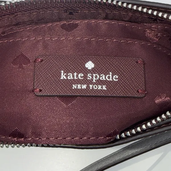 Kate Spade Eva Chain Pebbled Leather Gray Crossbody Purse - Image 6