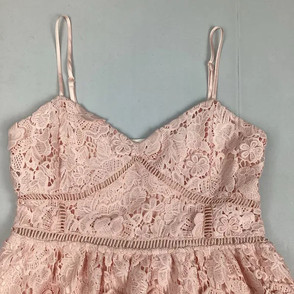 Altar’d State Silvyn Lace Mini Dress in Light Pink Sz Large NWOT - Image 11