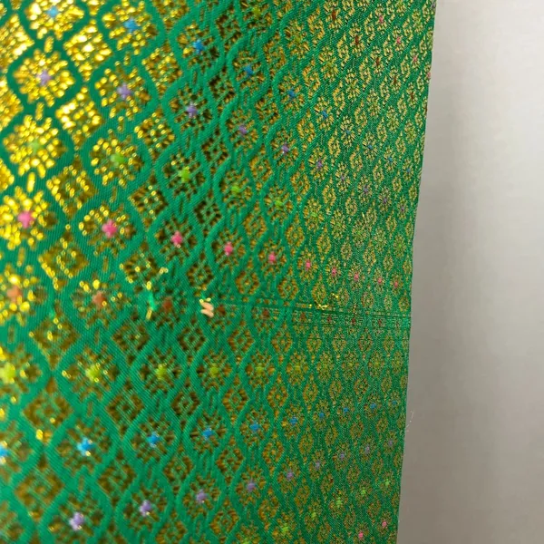 Origami Dress Formal Green Gold Mermaidcore Pointed Neckline‎ Sleeveless Women - Image 11