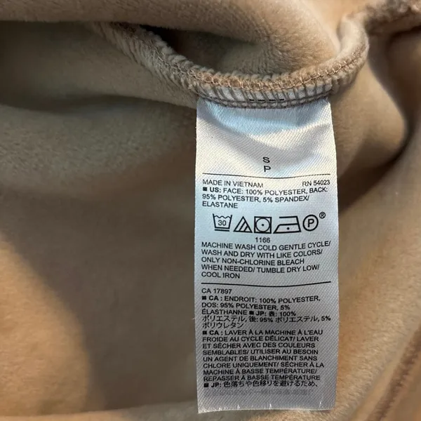 Banana Republic Factory Women’s Size S Bonded Sherpa Shacket Tan Camel - Image 5