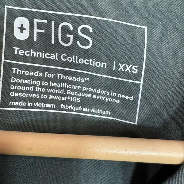 Figs Women's Technical Collection Catarina Pocket Scrub Top Size XX Small‎ - Image 4
