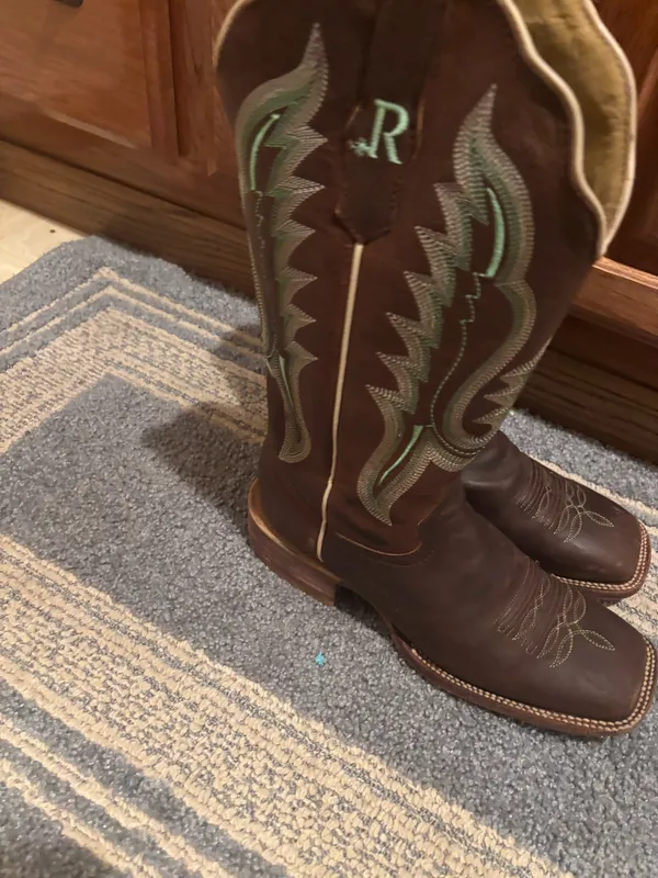 R Watson western Cowboy Boots Size 9 - Image 5