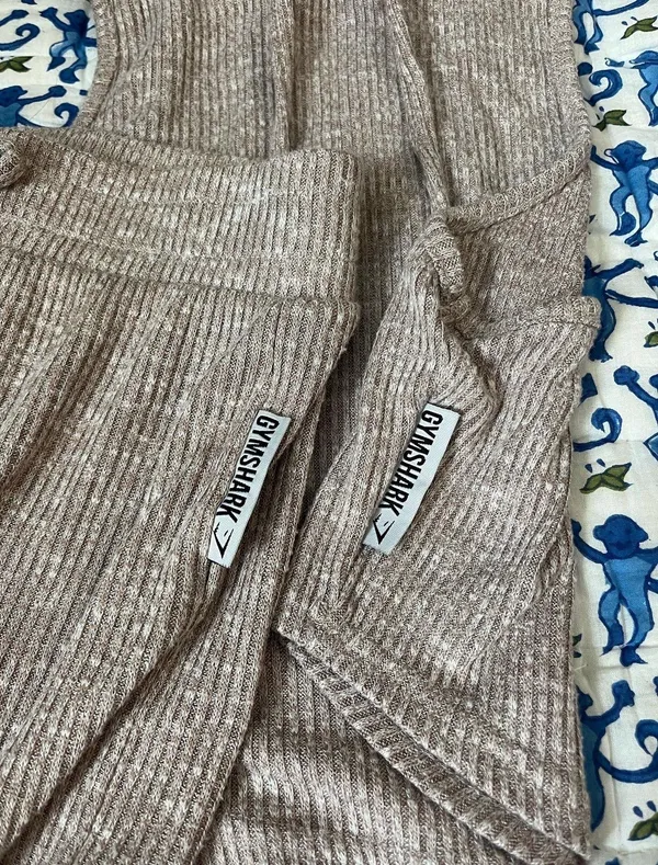 Gymshark Tan  Lounge Set - Image 4