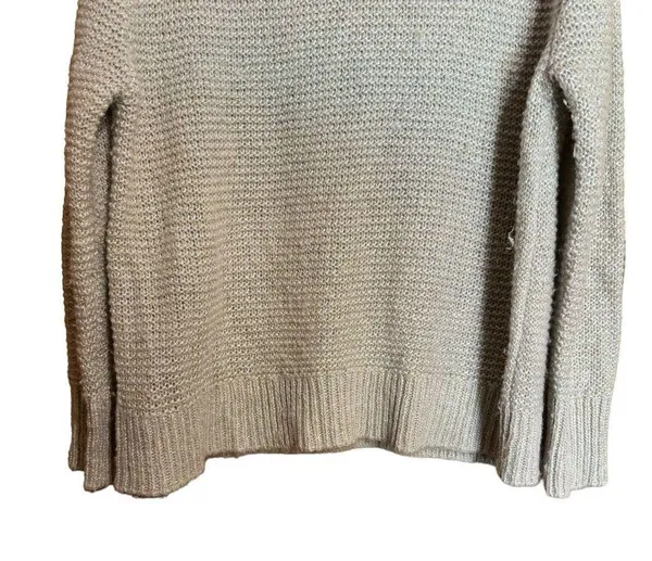 Tommy Bahama Sweater Womens Extra Large XL Beige Metallic Wool Blend Pullover - Image 4