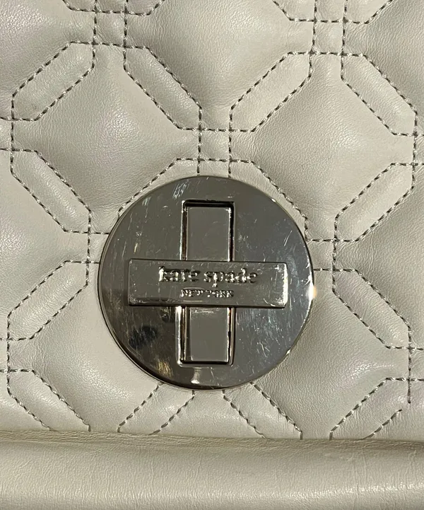 Kate Spade White Leather Crossbody - Image 2
