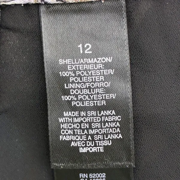 Studio Liz Claiborne Floral High-Low Midi Skirt Black Purple Garden Party Sz 12 - Image 6