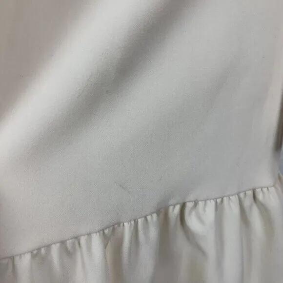 Gal Meets Glam Hayley Dress 4 Ivory Long Sleeve Back Zip Romantic‎ Chic - Image 7