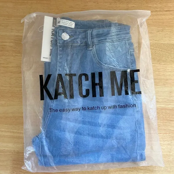 NWT Katch Me Womens Mid Rise Tapered Denim Jeans Size M / US 8 / UK 10 - Image 5