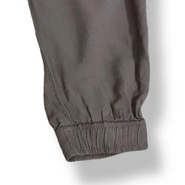 Abercrombie‎ & Fitch Olive Joggers Cargo Pockets Elastic Waist Pants Size Medium - Image 4
