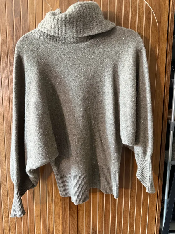 Cashmere turtleneck sweater Gray - Image 2