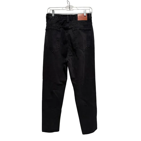 Princess Polly Black Claremont Mom Denim Jeans‎ Size US 6 Distressed Grunge NWT - Image 3