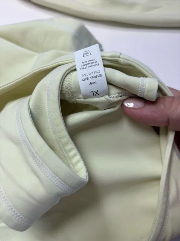 MFVIM 2 Piece Set Lemon Chiffon Yellow Workout Set Fits Like Small (Tag XL) NWOT - Image 4