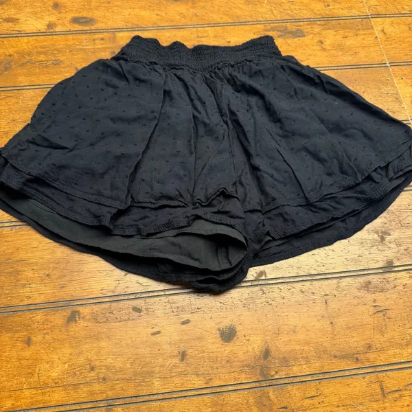 Hollister Black Smocked Ultra High Rise Skirty Shorts Size S‎ - Image 4