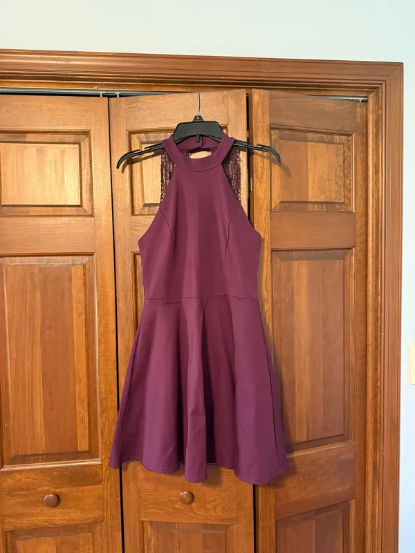 Lulus Dress Wine Red Mini - Image 2