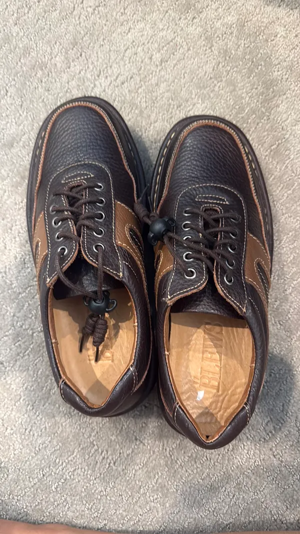 Leather Shoes Brown Size 10 - Image 2