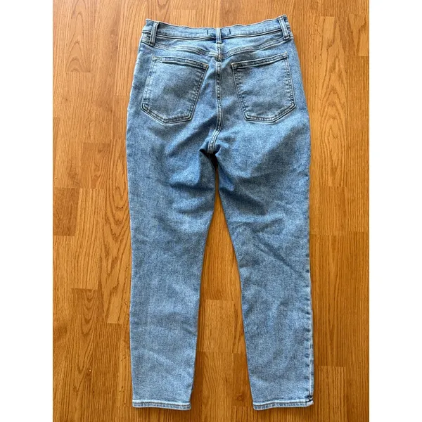 Abercrombie & Fitch‎ The Super Skinny Ankle High Rise Criss Cross Jeans - Image 4