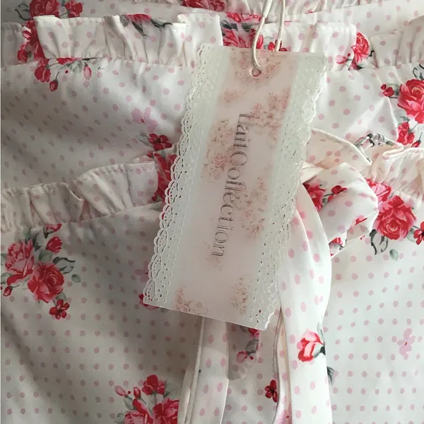 LAIT Collection Pink Floral Strapless NWT Size M, Fits like L‎ in the bust - Image 6