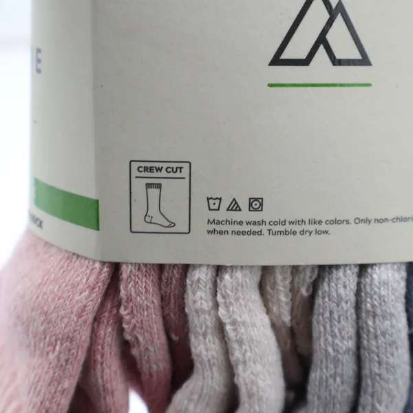 Alpine Design Womens 4pk Performance Hiking Socks Crew Cut Multi Color Size 6-9 - Image 4