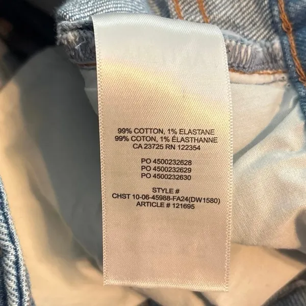 Denim Forum Aritzia Size 25 High Rise Straight Leg Jeans - Image 5