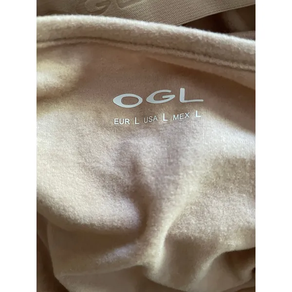 OGL Sweater Turtleneck Built in Bra Orange Size Large NEW - Image 7