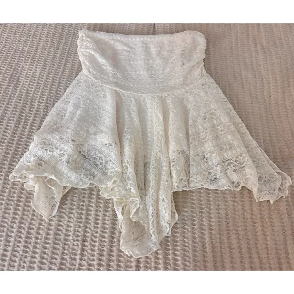 Princess Polly lace asymmetrical mini skirt - Image 2