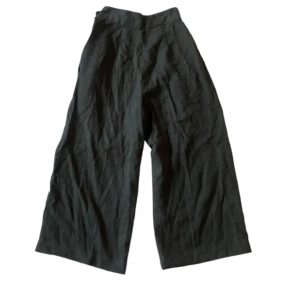 Vintage Wide Pants Black Size XS - Image 4