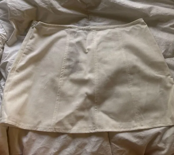 Pretty Little Thing White linen mini skirt - Image 2
