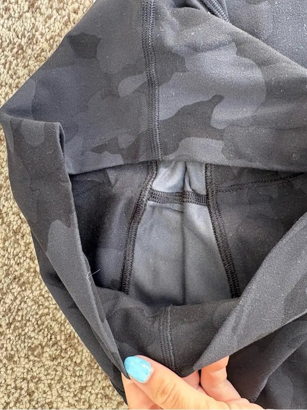 Lululemon Black Camo Align Shorts - Image 2