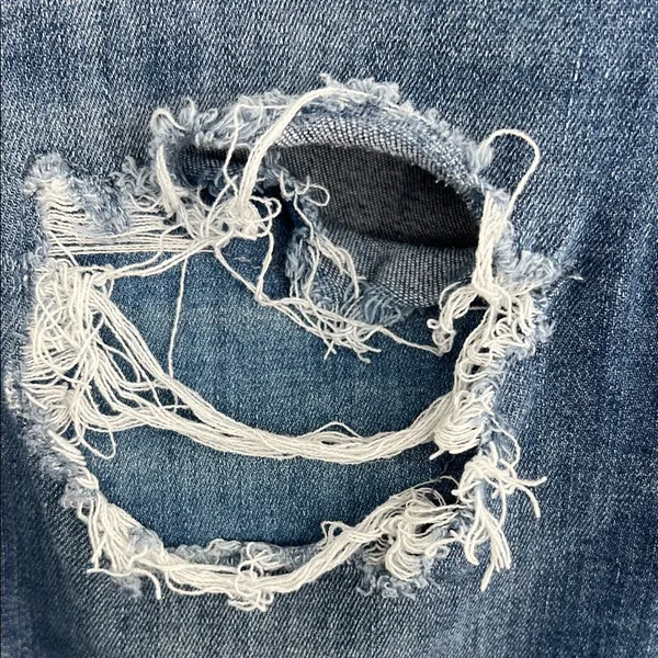 American Eagle Outfitters Blue Skinny Jeans with Distressed Details - Image 5