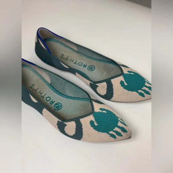 ROTHY'S Moroccan The Point Flats Retired Size 9 - Image 8