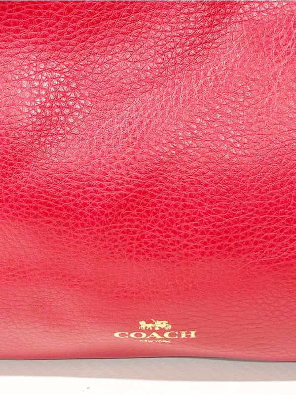 Coach Large Derby Tote Bag Red 58660 Leather Shoulder Bag - Image 2