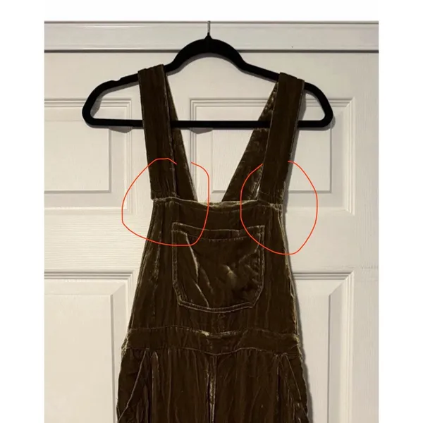 Faherty Overalls Silky Velvet Organic‎ Hippie Granola Western FLAW - Image 12