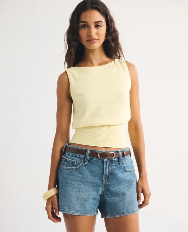 Abercrombie Curve Love Low Rise Baggy Shorts - Image 10