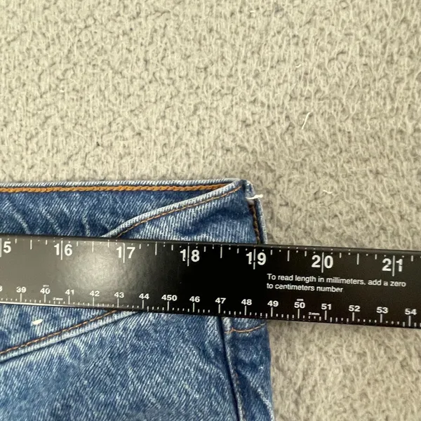 Abercrombie Fitch The 90s Straight Mid Rise Jeans Women 33(38x28) Medium Wash - Image 7