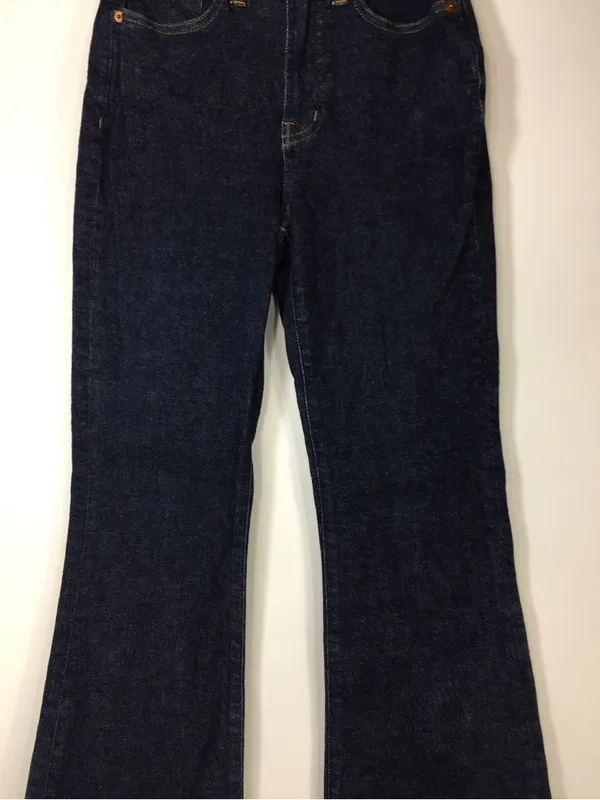 Madewell The Perfect Vintage Flare Jeans Raw Hem Size 23 - Image 8