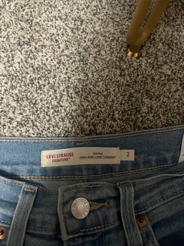 Levi's Light Blue High-Rise Loose Straight Jeans - Image 2