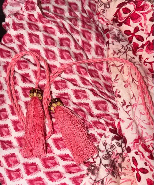 Boho soft pink maxi skirt  - Image 3