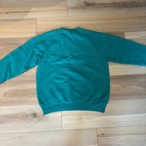 Vintage Russell Athletic USA Made Green Crewneck Sweatshirt Large - Image 2