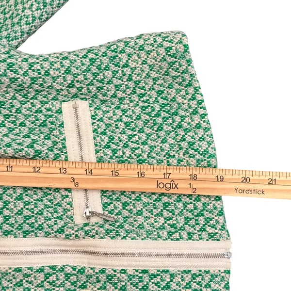 Cabi Woven Knit Full Zip Cardigan‎ Green Sweater Womens 4 Office Career Preppy - Image 11