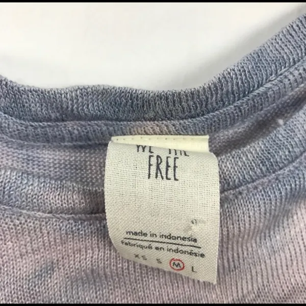 Free People Nashville Tee Linen Blend Ombre 58 - Image 3