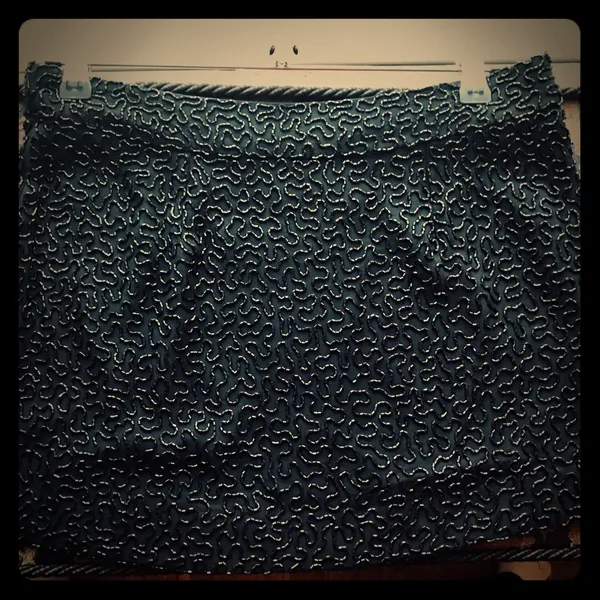 Karina Grimaldi Black Silk Sequin Skirt Sz S $218 - Image 9