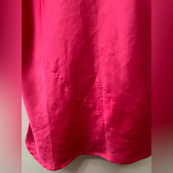Lucky Brand Pink Silk Slip Dress | Feminine Midi Dress - Image 4