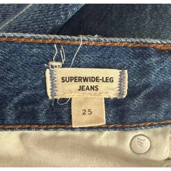 Madewell Superwide-Leg Jeans in Fannin Wash in fannin wash sz. 25 - Image 6