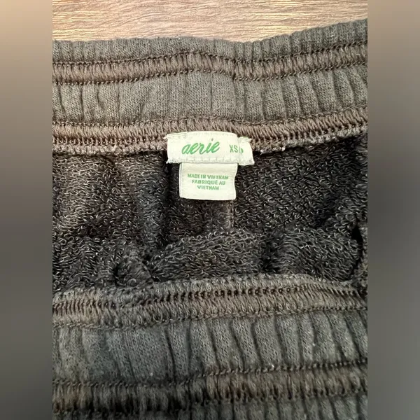 Aerie Black Lounge Shorts - Image 2